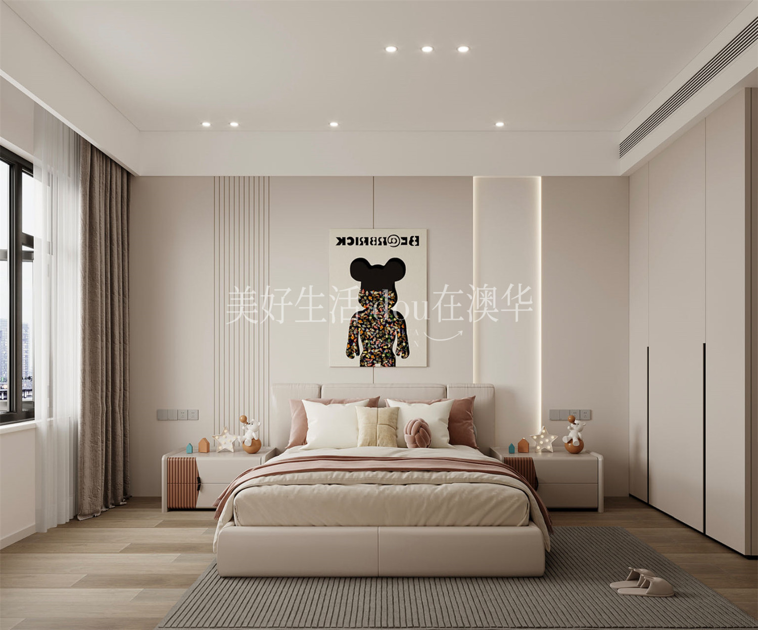 世茂天胤裝修效果圖,武漢裝修設(shè)計,現(xiàn)代極簡